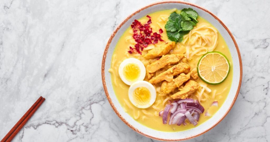 khao suey soup at cross avenue greater noida