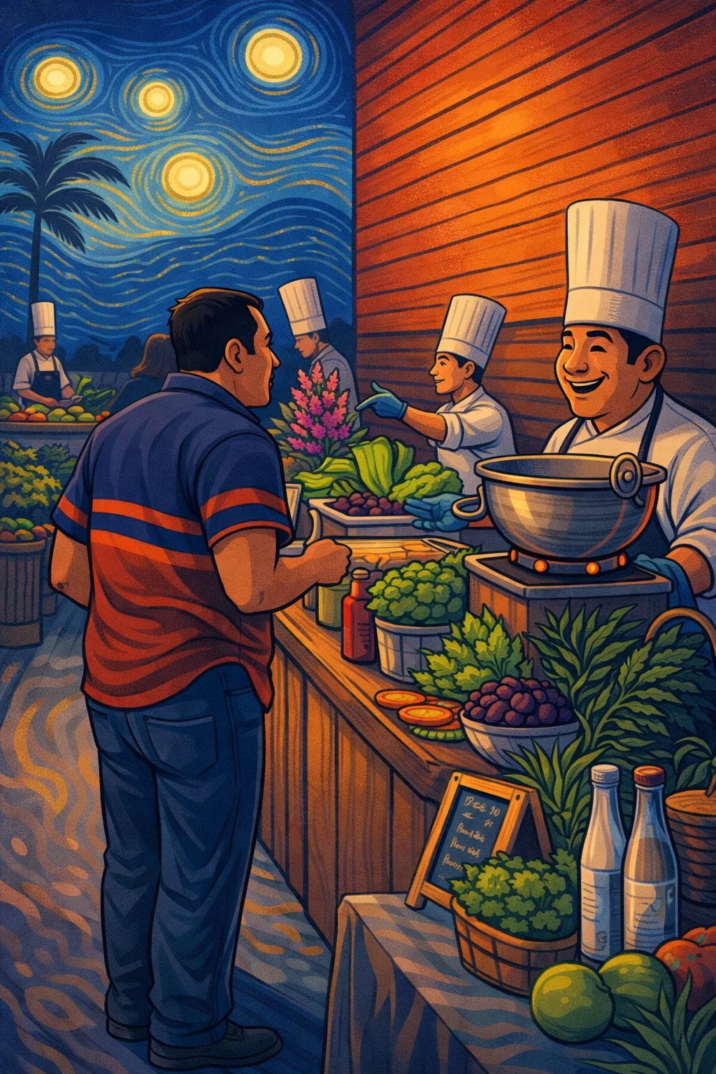 live kitchen stations